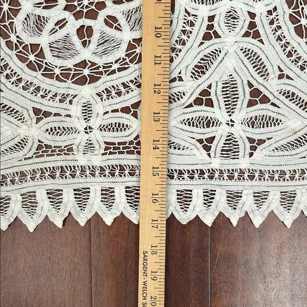 Vintage Intricate Cream Lace Placemats or Table Runners, Cottagecore Feminine
